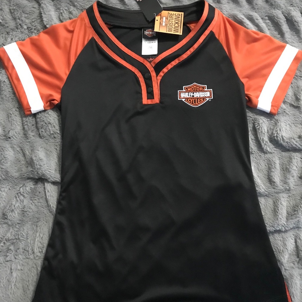Harley Davidson two button top